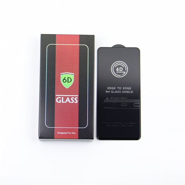 Tempered glass 6D for iPhone 17 Pro Max black frame 10in1