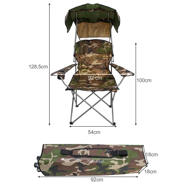 Kalastustuoli "Panama" camo 23672