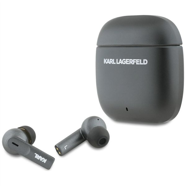 Karl Lagerfeld wireless earphones TWS ANC ENC METAL PRINTED LOGO black