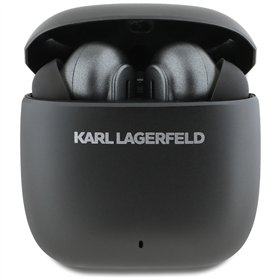Karl Lagerfeld wireless earphones TWS ANC ENC METAL PRINTED LOGO black