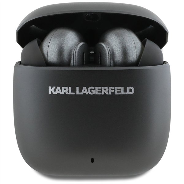 Karl Lagerfeld wireless earphones TWS ANC ENC METAL PRINTED LOGO black