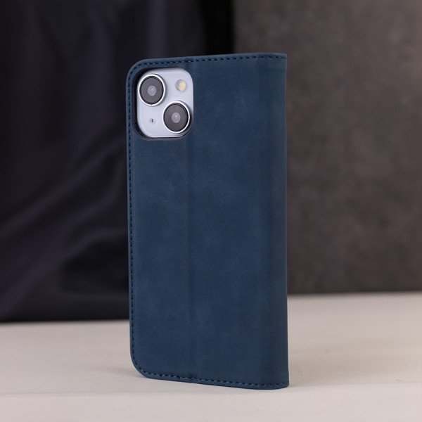 Smart Suede case for Samsung Galaxy S25 FE navy blue