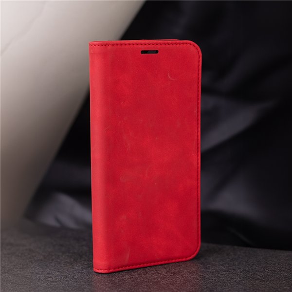 Smart Suede case for Samsung Galaxy S25 FE red