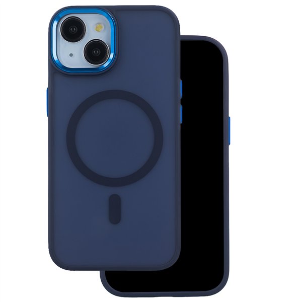 Frozen Mag case for iPhone 17 Pro Max 6,9&quot navy blue open ring