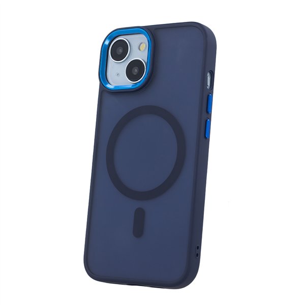 Frozen Mag case for iPhone 17 Pro Max 6,9&quot navy blue open ring