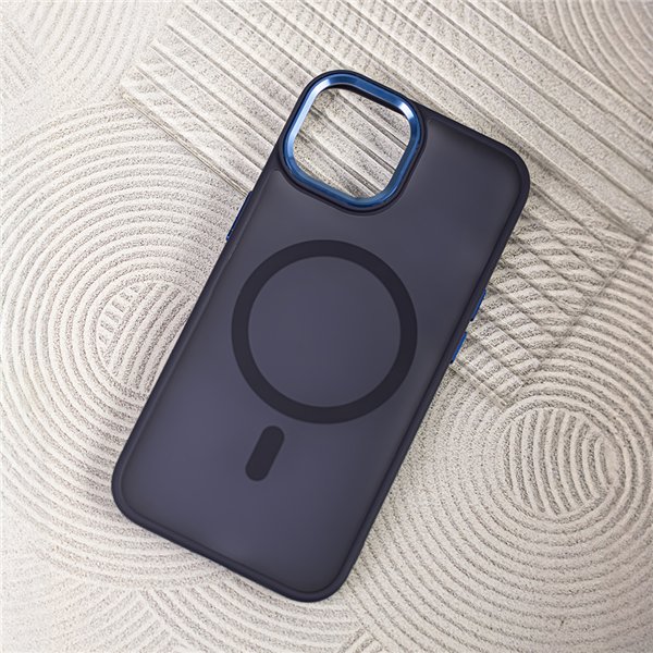 Frozen Mag case for iPhone 17 Pro Max 6,9&quot navy blue open ring