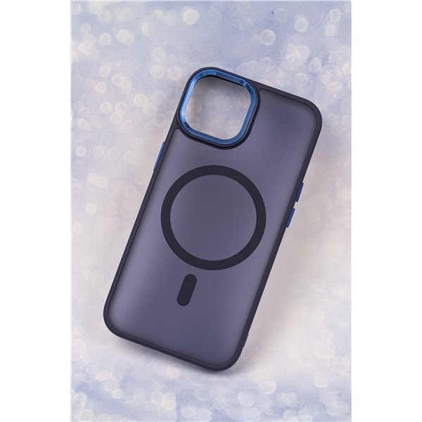 Frozen Mag case for iPhone 17 Pro Max 6,9&quot navy blue open ring