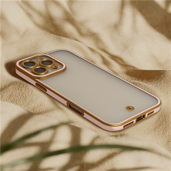Silky Gold case for iPhone 14 6,1&quot pink