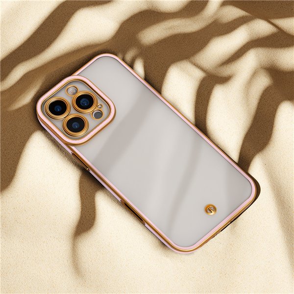 Silky Gold case for iPhone 16 Pro 6,3&quot pink