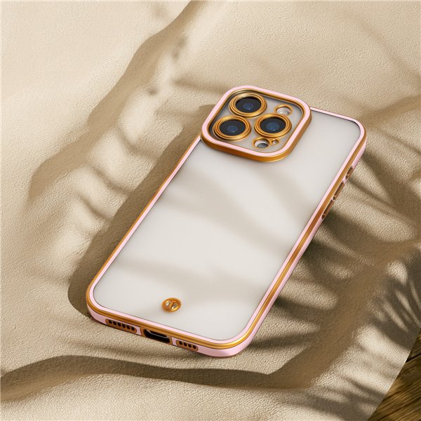 Silky Gold case for iPhone 16 Pro 6,3&quot pink