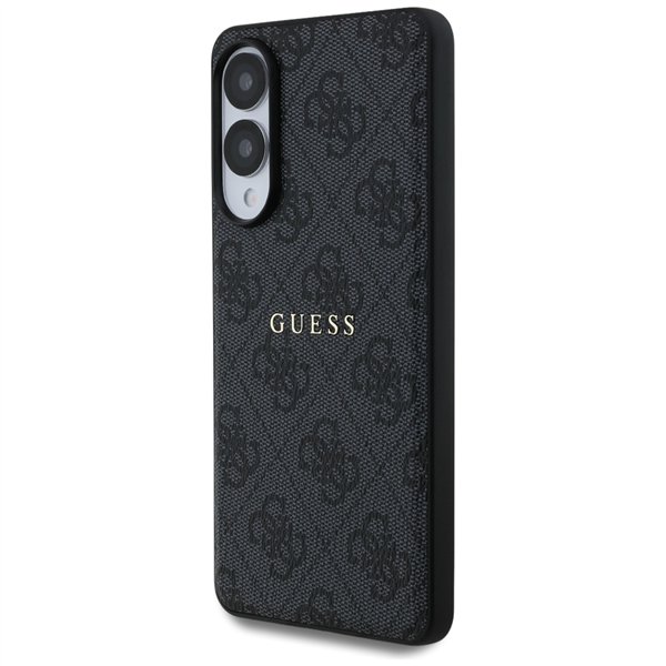 Guess casze for Samsung Galaxy S25 Edge HC MAGSAFE PU 4G RING CLASSIC LOGO black