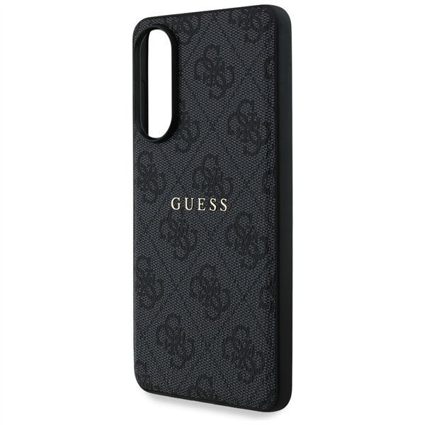 Guess casze for Samsung Galaxy S25 Edge HC MAGSAFE PU 4G RING CLASSIC LOGO black