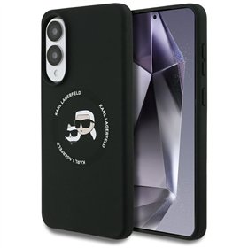 Karl Lagerfeld case for Samsung Galaxy S25 Edge MAGNETIC SILICONE DOUBLE HEADS black