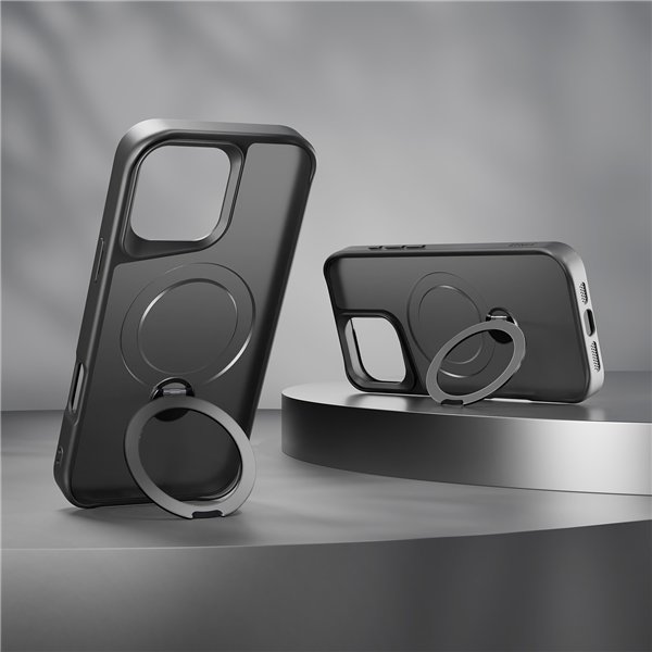Etteri Matt Mag Ring case for iPhone 17 Pro black