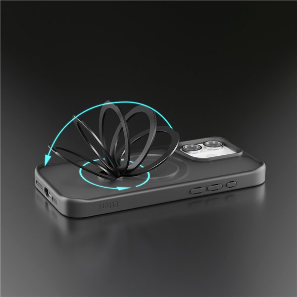 Etteri Matt Mag Ring case for iPhone 17 Air black