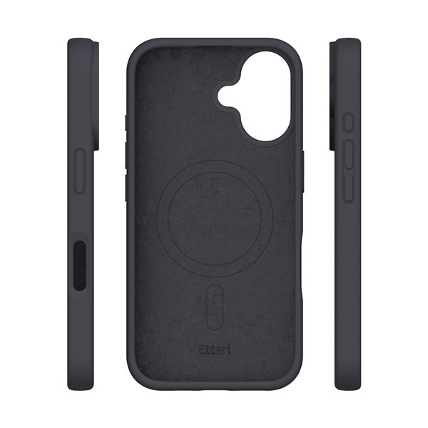Etteri Silicone Mag case for iPhone 17 black