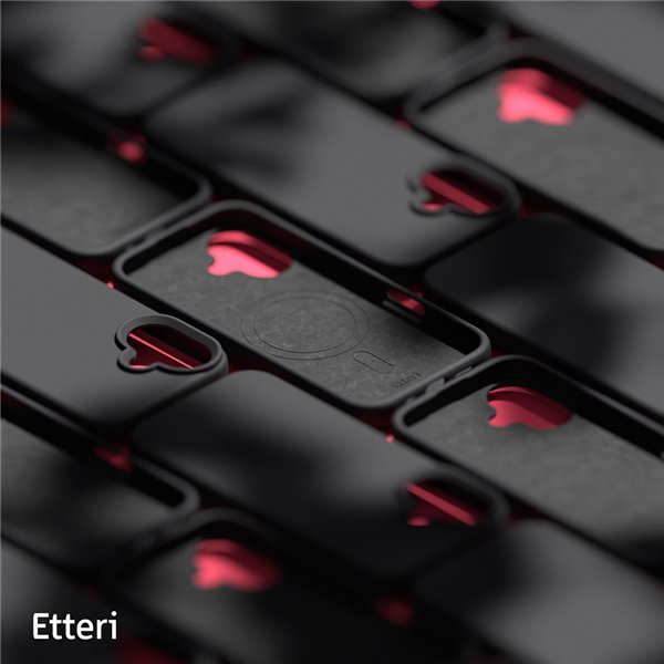 Etteri Silicone Mag case for iPhone 17 Pro Max black
