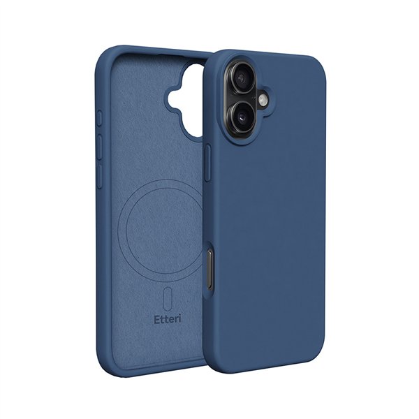 Etteri Silicone Mag case for iPhone 17 dark blue
