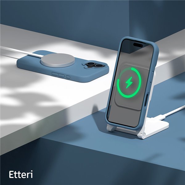 Etteri Silicone Mag case for iPhone 17 Pro light blue