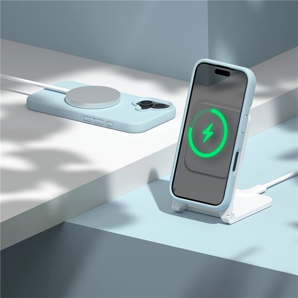 Etteri Silicone Mag case for iPhone 17 Pro light blue