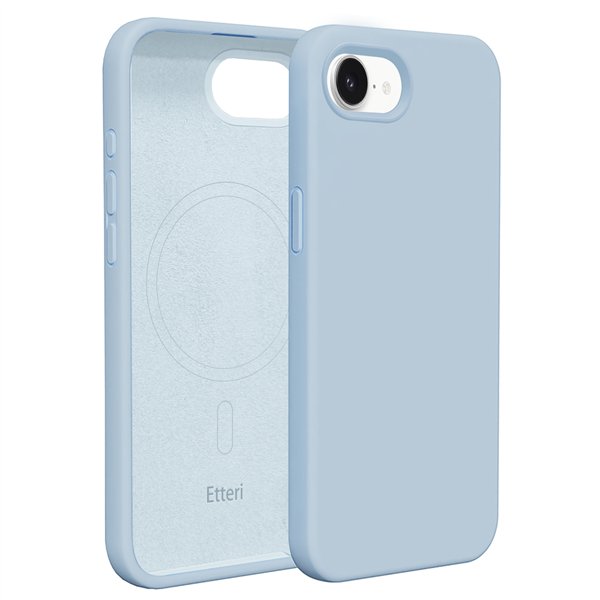 Etteri Silicone Mag case for iPhone 17 Pro Max light blue
