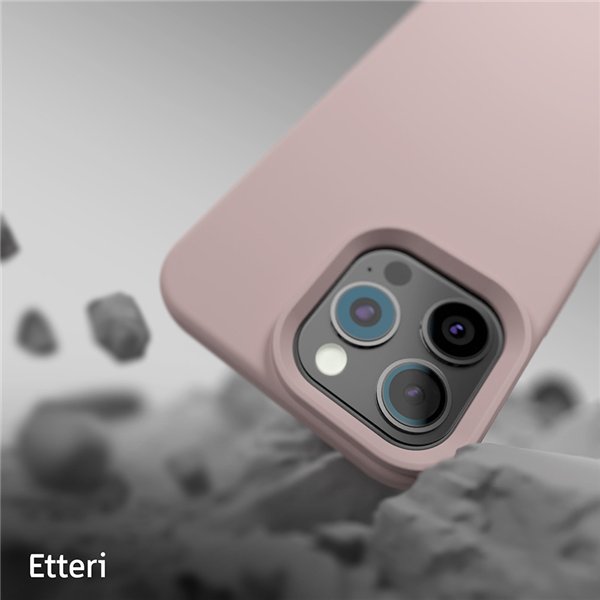 Etteri Silicone Mag case for iPhone 17 light pink