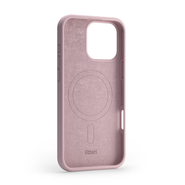 Etteri Silicone Mag case for iPhone 17 Pro light pink