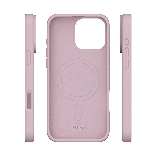 Etteri Silicone Mag case for iPhone 17 Pro light pink