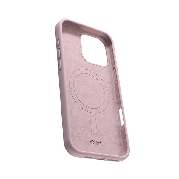 Etteri Silicone Mag case for iPhone 17 Pro Max light pink