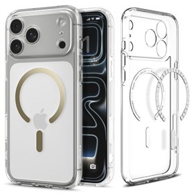 Spigen Ultra Hybrid Mag Magsafe case for iPhone 17 Pro Max Clear/Gold