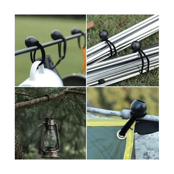 Guminių juostų komplektas su kamuoliuku brezentui - 10 vnt.