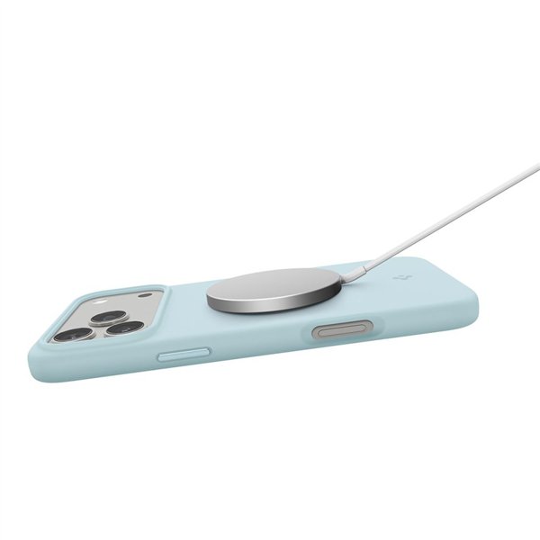 Spigen Silicone Fit Mag Magsafe case for iPhone 17 Pro Mute Blue