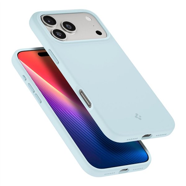 Spigen Silicone Fit Mag Magsafe case for iPhone 17 Pro Mute Blue