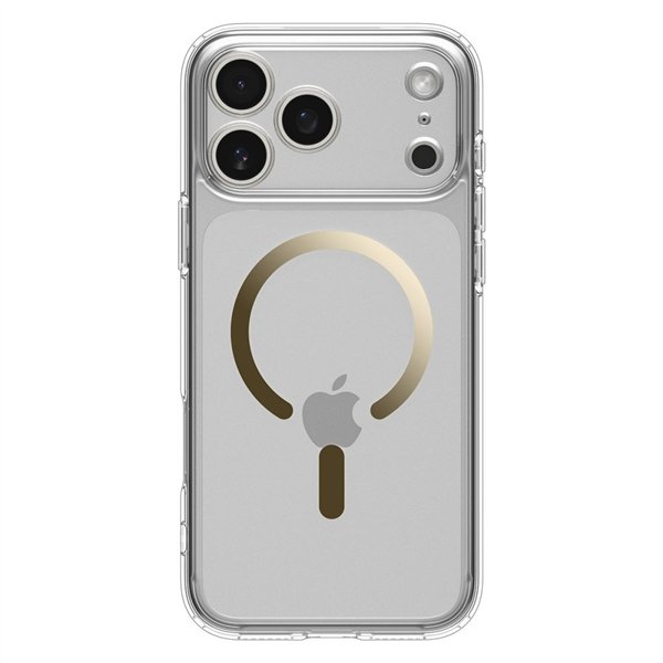 Spigen Ultra Hybrid Mag Magsafe case for iPhone 17 Pro Clear/Gold