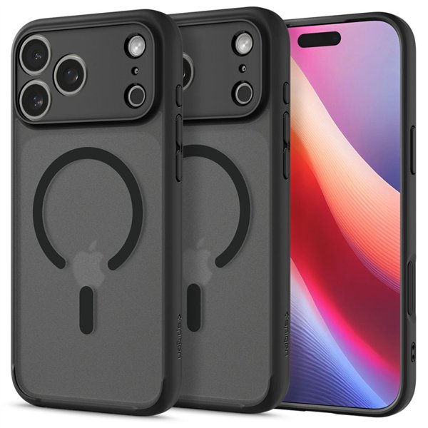 Spigen Ultra Hybrid Mag Magsafe case for iPhone 17 Pro Frost Black