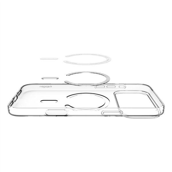 Spigen Liquid Crystal Mag Magsafe case for iPhone 17 Pro Clear/White