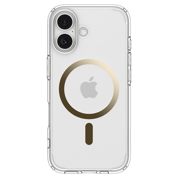 Spigen Ultra Hybrid Mag Magsafe case for iPhone 17 Clear/Gold