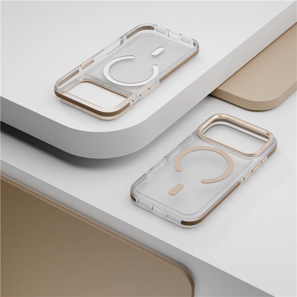 Etteri Icy Mag case for iPhone 17 Pro Max gold