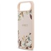 Guess Case Magsafe Grained PU Case With Printed Flower Pattern For iPhone 17 Air Pink