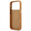 Karl Lagerfeld case Magsafe PU case with Karl round point logo metal camera buttons and logo for iPhone 17 Pro Max brown
