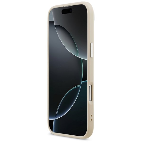 Karl Lagerfeld case Magsafe PU case with Karl&Choupette heads pins logo and metal camera buttons for iPhone 17 Air grey