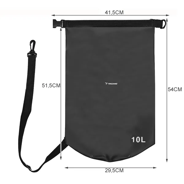 Veekindel kott 10L must 23565