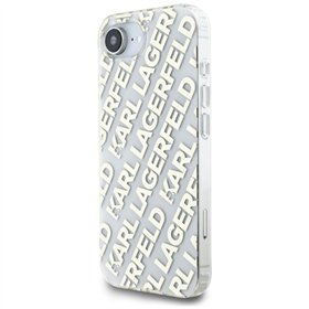 Karl Lagerfeld IML Repeat Logo case for iPhone 16e gold