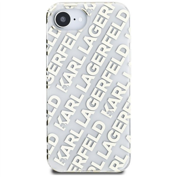 Karl Lagerfeld IML Repeat Logo case for iPhone 16e gold