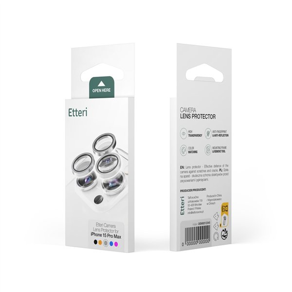 Etteri camera lens protector for iPhone 17 Air gold