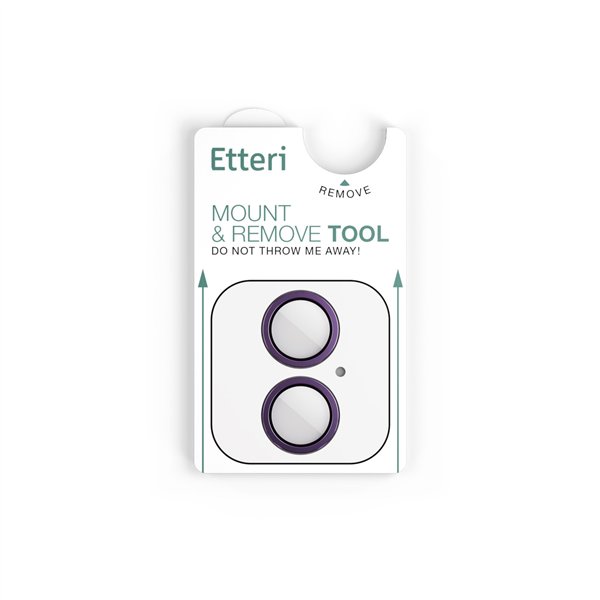 Etteri camera lens protector for iPhone 17 purple