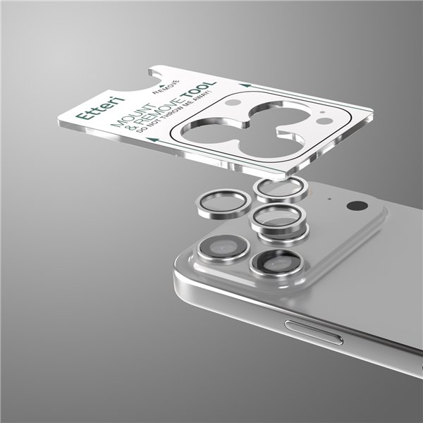 Etteri camera lens protector for iPhone 17 Pro / 17 Pro Max grey