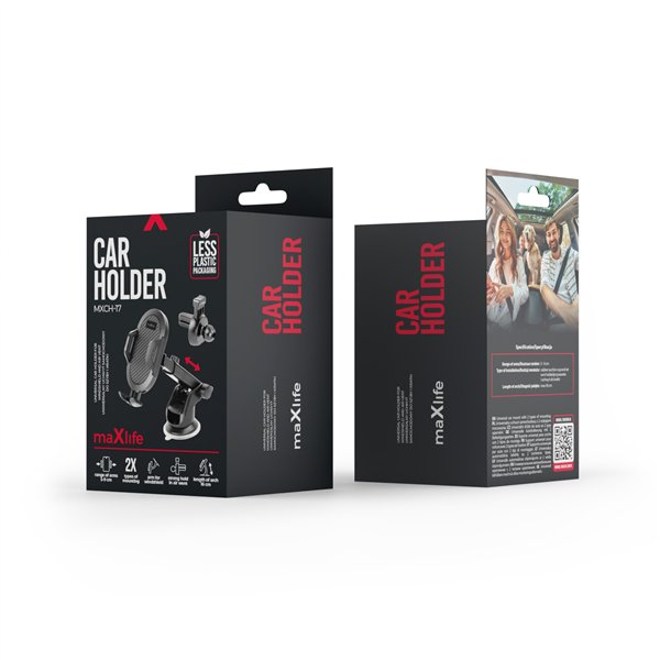 Maxlife universal car holder for windshield and air vent MXCH-17 black