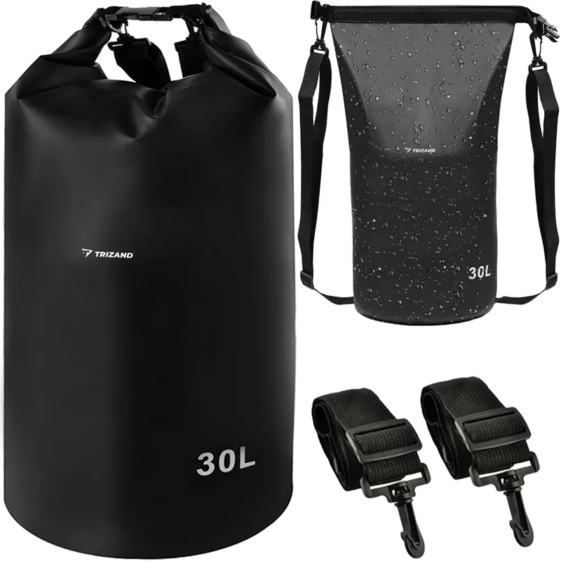 Vedenpitävä laukku 30L musta 23568