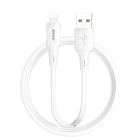 BWOO 3A silicone cable X329L USB-C - Lightning 3A 1m white